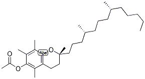 (+)-ALPHA-TOCOPHEROL ACETATE [ACETYL-1-14C] Struktur