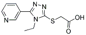 (4-ETHYL-5-PYRIDIN-3-YL-4 H-[1,2,4]TRIAZOL-3-YLSULFANYL)-ACETIC ACID Struktur