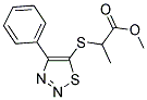 METHYL 2-[(4-PHENYL-1,2,3-THIADIAZOL-5-YL)SULFANYL]PROPANOATE Struktur