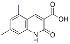 5,7-DIMETHYL-2-OXO-1,2-DIHYDROQUINOLINE-3-CARBOXYLIC ACID Struktur