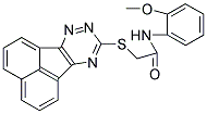 2-(ACENAPHTHO[1,2-E][1,2,4]TRIAZIN-9-YLTHIO)-N-(2-METHOXYPHENYL)ACETAMIDE Struktur