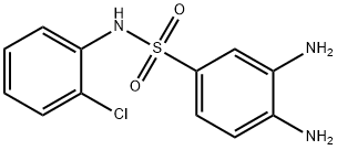 3,4-DIAMINO-N-(2-CHLORO-PHENYL)-BENZENESULFONAMIDE Struktur