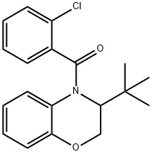 [3-(TERT-BUTYL)-2,3-DIHYDRO-4H-1,4-BENZOXAZIN-4-YL](2-CHLOROPHENYL)METHANONE Struktur