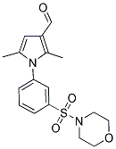 2,5-DIMETHYL-1-[3-(MORPHOLINE-4-SULFONYL)-PHENYL]-1H-PYRROLE-3-CARBALDEHYDE Struktur