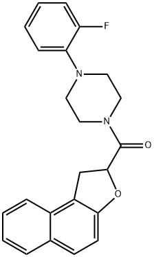 1,2-DIHYDRONAPHTHO[2,1-B]FURAN-2-YL[4-(2-FLUOROPHENYL)PIPERAZINO]METHANONE Struktur