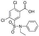 2,4-DICHLORO-5-(ETHYL-PHENYL-SULFAMOYL)-BENZOIC ACID Struktur