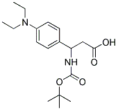 3-TERT-BUTOXYCARBONYLAMINO-3-(4-DIETHYLAMINO-PHENYL)-PROPIONIC ACID Struktur