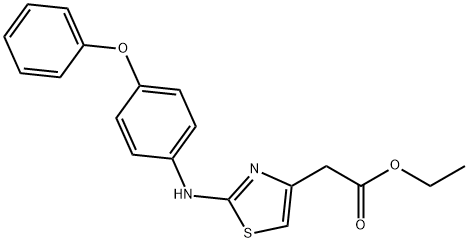 ETHYL 2-(4-((4-PHENOXYPHENYL)AMINO)-3,5-THIAZOLYL)ACETATE Struktur