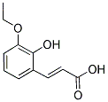 (2E)-3-(3-ETHOXY-2-HYDROXYPHENYL)ACRYLIC ACID Struktur