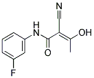 ALPHA-CYANO-BETA-HYDROXY-BETA-METHYL-N-(3-FLUOROPHENYL)PROPENAMIDE Struktur