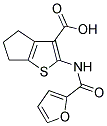 2-(2-FUROYLAMINO)-5,6-DIHYDRO-4H-CYCLOPENTA[B]THIOPHENE-3-CARBOXYLIC ACID Struktur