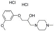 1-(3-METHOXYPHENOXY)-3-(4-METHYLPIPERAZIN-1-YL)PROPAN-2-OL DIHYDROCHLORIDE Struktur