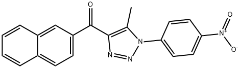 [5-METHYL-1-(4-NITROPHENYL)-1H-1,2,3-TRIAZOL-4-YL](2-NAPHTHYL)METHANONE Struktur