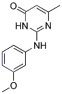 2-(3-METHOXY-PHENYLAMINO)-6-METHYL-3H-PYRIMIDIN-4-ONE Struktur