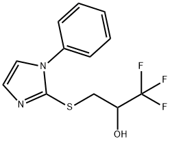 1,1,1-TRIFLUORO-3-[(1-PHENYL-1H-IMIDAZOL-2-YL)SULFANYL]-2-PROPANOL Struktur