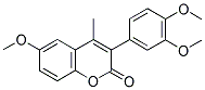 3(3',4'-DIMETHOXYPHENYL)-6-METHOXY-4-METHYLCOUMARIN Struktur