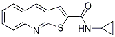 N-CYCLOPROPYLTHIENO[2,3-B]QUINOLINE-2-CARBOXAMIDE Struktur