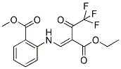 METHYL 2-([2-(ETHOXYCARBONYL)-4,4,4-TRIFLUORO-3-OXOBUT-1-ENYL]AMINO)BENZOATE Struktur