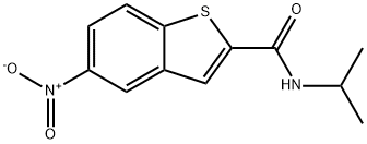 N-ISOPROPYL-5-NITRO-1-BENZOTHIOPHENE-2-CARBOXAMIDE Struktur