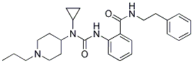 N-CYCLOPROPYL-N'-[2-(((2-PHENYLETHYL)AMINO)CARBONYL)PHENYL]-N-(1-PROPYLPIPERIDIN-4-YL)UREA Struktur