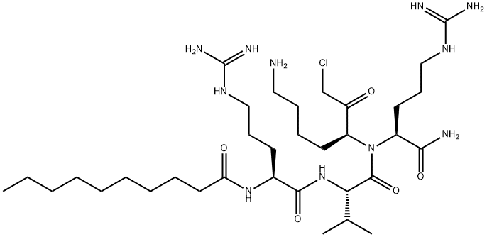 DECANOYL-ARG-VAL-ARG-LYS-CHLOROMETHYLKETONE Struktur