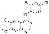 4-[(4'-CHLORO-2'-FLUORO)PHENYLAMINO]-6,7-DIMETHOXYQUINAZOLINE Struktur