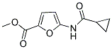 5-(CYCLOPROPANECARBONYL-AMINO)-FURAN-2-CARBOXYLIC ACID METHYL ESTER Struktur