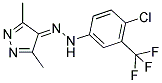 3,5-DIMETHYL-4H-PYRAZOL-4-ONE [4-CHLORO-3-(TRIFLUOROMETHYL)PHENYL]HYDRAZONE Struktur