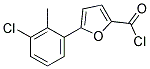 5-(3-CHLORO-2-METHYL-PHENYL)-FURAN-2-CARBONYL CHLORIDE Struktur