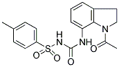 N-(1-ACETYL-2,3-DIHYDRO-1H-INDOL-7-YL)-N'-((4-METHYLPHENYL)SULPHONYL)UREA Struktur