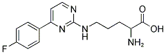 2-AMINO-5-([4-(4-FLUOROPHENYL)-2-PYRIMIDINYL]AMINO)PENTANOIC ACID Struktur