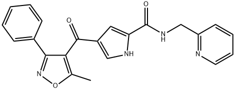 4-[(5-METHYL-3-PHENYL-4-ISOXAZOLYL)CARBONYL]-N-(2-PYRIDINYLMETHYL)-1H-PYRROLE-2-CARBOXAMIDE Struktur