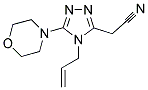 (4-ALLYL-5-MORPHOLIN-4-YL-4H-[1,2,4]TRIAZOL-3-YL)-ACETONITRILE Struktur