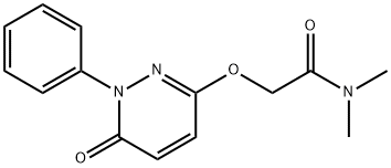 N,N-DIMETHYL-2-[(6-OXO-1-PHENYL-1,6-DIHYDRO-3-PYRIDAZINYL)OXY]ACETAMIDE Struktur