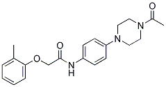 N-(4-(4-ACETYLPIPERAZIN-1-YL)PHENYL)-2-(O-TOLYLOXY)ACETAMIDE Struktur