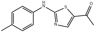 1-[2-(4-TOLUIDINO)-1,3-THIAZOL-5-YL]-1-ETHANONE Struktur