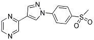 2-[1-(4-(METHYLSULPHONYL)PHENYL)-1H-PYRAZOL-4-YL]PYRAZINE Struktur