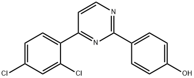 4-[4-(2,4-DICHLOROPHENYL)-2-PYRIMIDINYL]BENZENOL Struktur