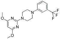 4,6-DIMETHOXY-2-[4-(3-(TRIFLUOROMETHYL)PHENYL)PIPERAZIN-1-YL]PYRIMIDINE Struktur