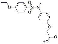 [4-[(4-ETHOXY-BENZENESULFONYL)-METHYL-AMINO]-PHENOXY]-ACETIC ACID Struktur