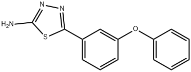 5-(3-PHENOXY-PHENYL)-[1,3,4]THIADIAZOL-2-YLAMINE Struktur