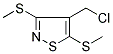 4-(CHLOROMETHYL)-3,5-BIS(METHYLTHIO)ISOTHIAZOLE Struktur