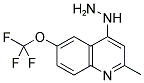 4-HYDRAZINO-2-METHYL-6-TRIFLUOROMETHOXYQUINOLINE Struktur