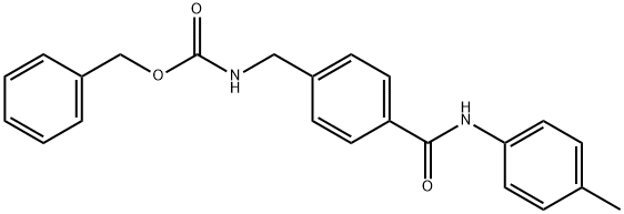 BENZYL N-[4-(4-TOLUIDINOCARBONYL)BENZYL]CARBAMATE Struktur