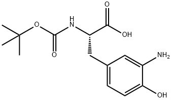 BOC-3-AMINO-L-TYROSINE Struktur