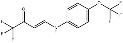 (E)-1,1,1-TRIFLUORO-4-[4-(TRIFLUOROMETHOXY)ANILINO]-3-BUTEN-2-ONE Struktur