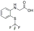 (2-[(TRIFLUOROMETHYL)SULFANYL]ANILINO)ACETIC ACID Struktur