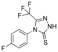 4-(4-FLUOROPHENYL)-4,5-DIHYDRO-3-TRIFLUOROMETHYL-1,2,4-TRIAZOLE-5(1H)-THIONE Struktur