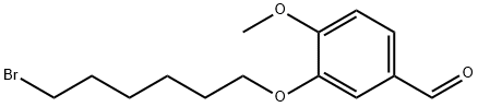 3-[(6-BROMOHEXYL)OXY]-4-METHOXYBENZALDEHYDE Struktur