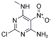 4-AMINO-2-CHLORO-5-NITRO-6-(METHYLAMINO)PYRIMIDINE Struktur